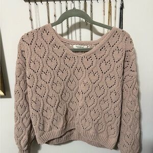 Francesca’s Women's Pink Sweater